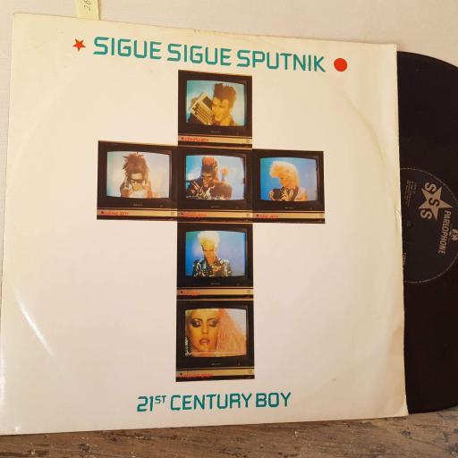 SIGUE SIGUE SPUTNIK. 21st century boy. buy. vinyl SINGLE. 12SSS2