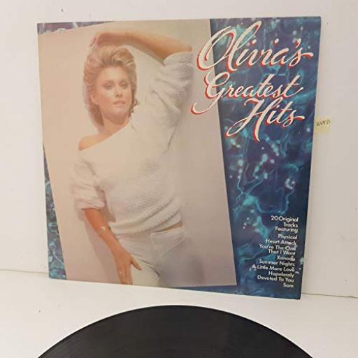 OLIVIA NEWTON-JOHN Olivia's greatest hits. 12" vinyl LP EMTV36