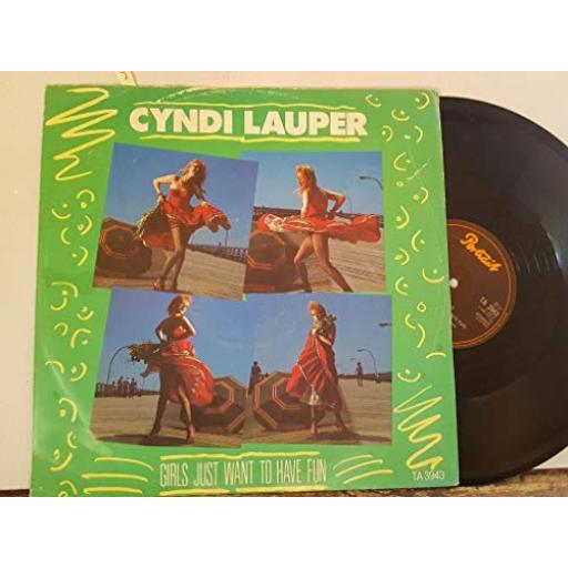 CYNDI LAUPER girls just want to have fun. right track. witness. 12" vinyl single. TA3943