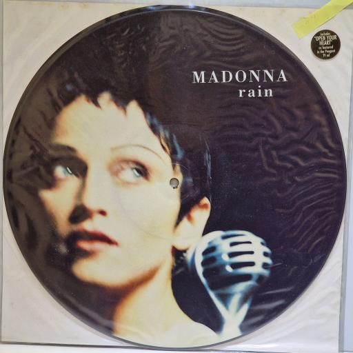 MADONNA Rain 12" picture disc single. W01190TP