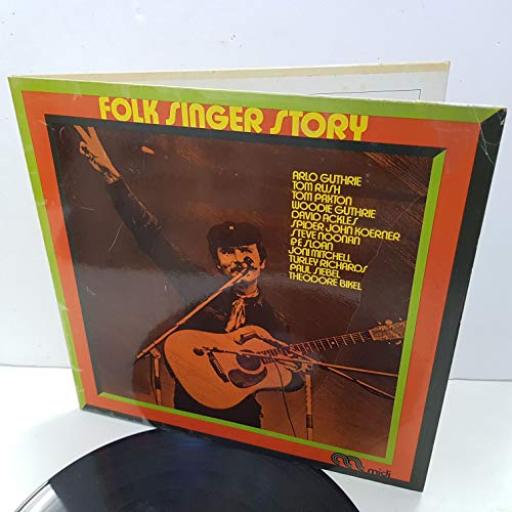 FOLK SINGER STORY Arlo Guthrie, Joni Mitchell, Tom Rush, P F Sloan, Steve Noonan etc. 12" vinyl LP. MID68002