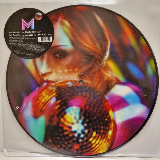 MADONNA Get together 12" picture disc single. W725T