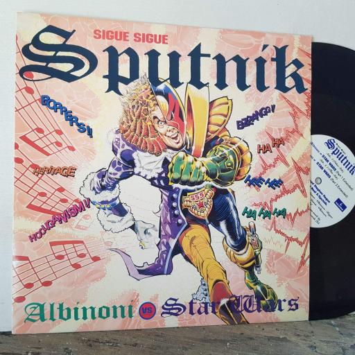SIGUE SIGUE SPUTNIK. albinoni vs star wars 12" vinyl SINGLE. 12SSS4