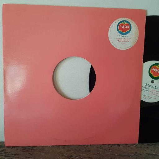 KLATSCH! God save the queer. do it at the disco. God save the dub. 12" vinyl SINGLE. FRUIT 010