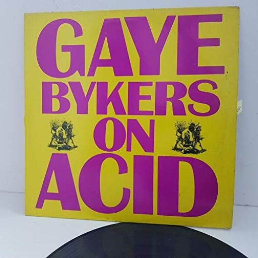GAYE BIKERS ON ACID everythings groovy. space rape. TV cabbage. 12" Vinyl SINGLE. ITTI040