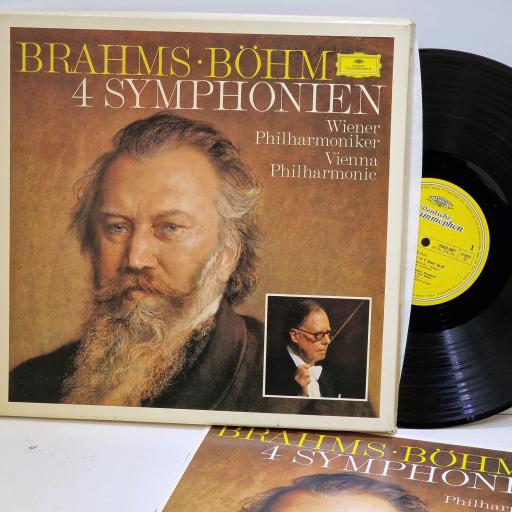 BRAHMS, BOHM, VIENNA PHILHARMONIC, WIENER PHILHARMONIKER 4 symphonien 4x LP box set. 2740154