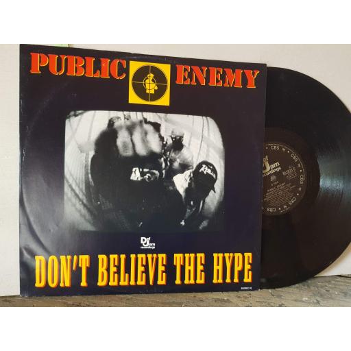 PUBLIC ENEMY don't believe the hype. the rhythm. prophets of rage. 12" vinyl single. 6528336