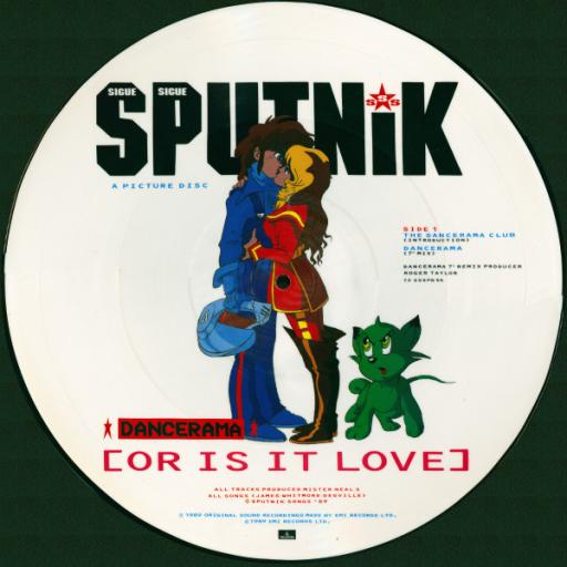 SIGUE SIGUE SPUTNIK. dancerama (or is it love). 12" vinyl PICTURE DISC SINGLE. 12SSSPD5