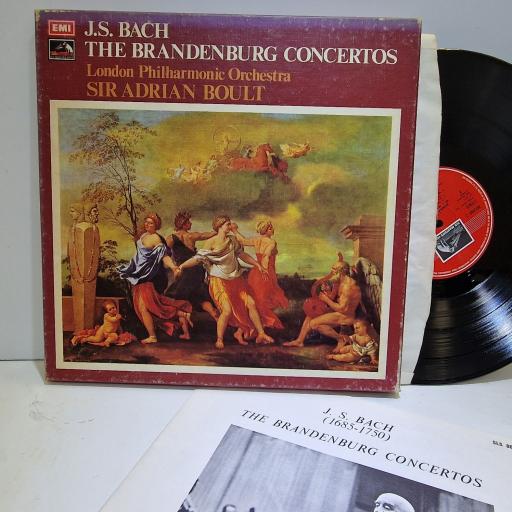 J.S. BACH, LONDON PHILHARMONIC ORCHESTRA, SIR ADRIAN BOULT The Brandenburg concertos 2x12" vinyl LP box set. SLS866