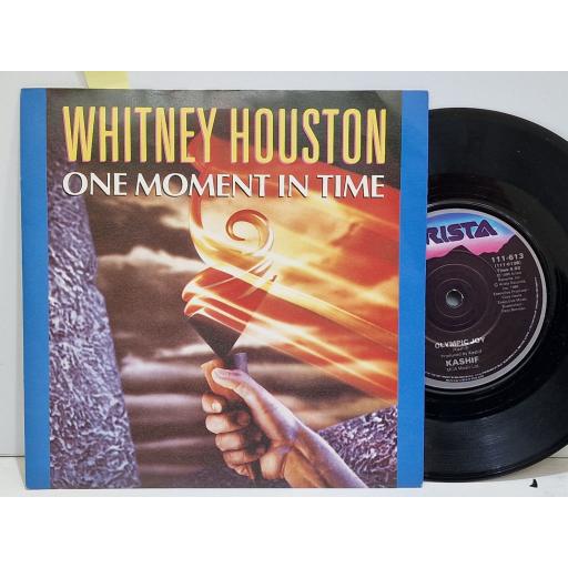 WHITNEY HOUSTON One moment in time 7" single. 111613