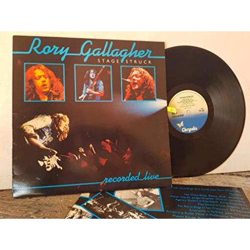RORY GALLAGHER stage struck, recorded live. 12" vinyl LP. CHR1280
