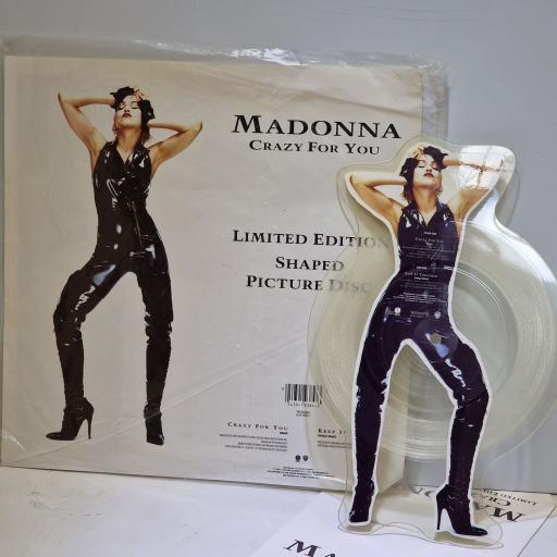 MADONNA Crazy for you 7" shaped picture disc. W0008P