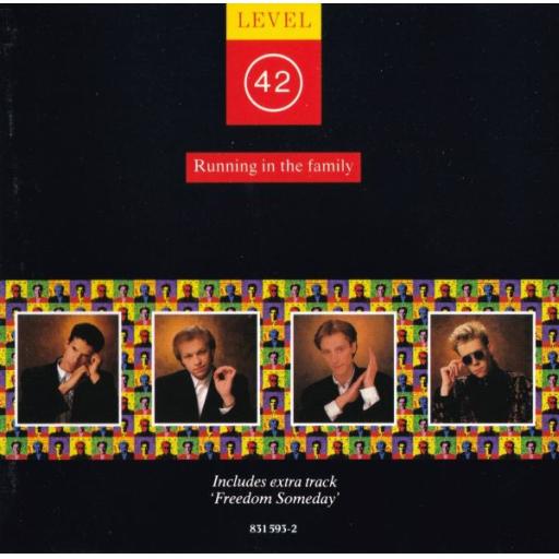 LEVEL 42. running in the family. lessons in love. 4 track 12" vinyl SINGLE. POLHB42