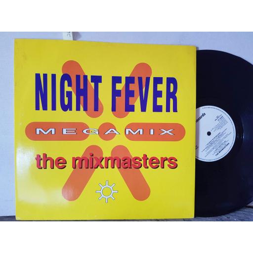 NIGHT FEVER megamix THE MIXMASTERS. Cool and the Gang. Gibb Brothers. 12" vinyl SINGLE. ZT44340