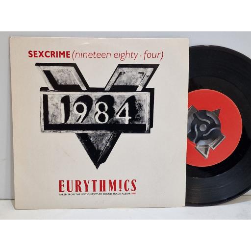 EURYTHMICS Sex crime (nineteen eighty-four)7" single. VS278