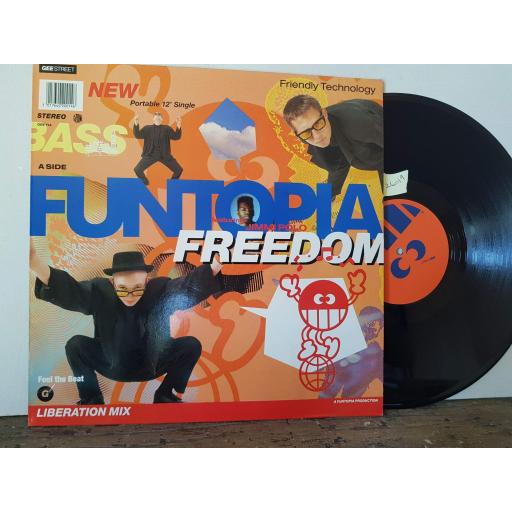 FUNTOPIA featuring JIMMI POLO freedom 12" vinyl single. GEET14