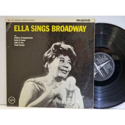ELLA FITZGERALD Ella Fitzgerald sings Broadway 12" vinyl LP. VLP9034