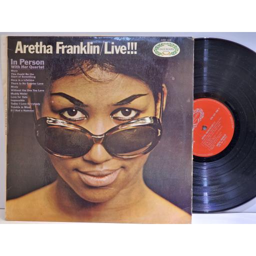 ARETHA FRANKLIN Aretha Frankline / Live 12" vinyl LP. CHM623