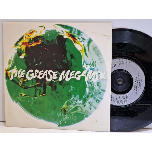JOHN TRAVOLTA & OLIVIA NEWTON-JOHN The Grease mega-mix 7" single. PO114