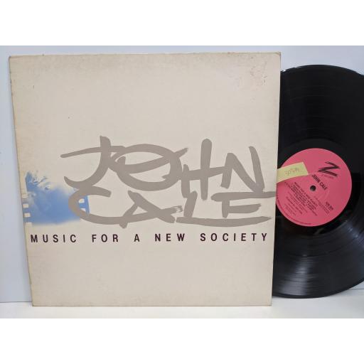 JOHN CALE Music for a new society, 12" vinyl LP. ILPS7019