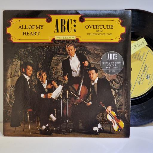 ABC All Of My Heart / Overture (From The Lexicon Of Love) 7" single. NT104