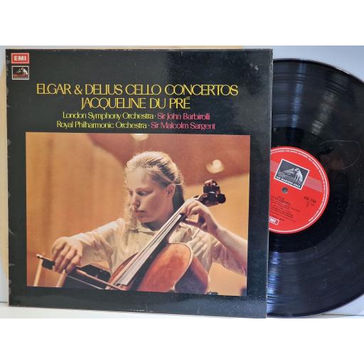ELGAR AND DELIUS, JACQUELINEDU PRE Cello concertos 12" vinyl LP. ASD2764