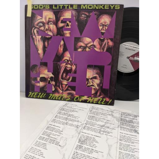 GOD'S LITTLE MONKEYS New maps of hell, 12" vinyl LP. COOK022