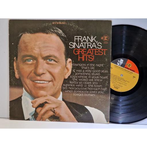 FRANK SINATRA Frank Sinatra's greatest hits 12" vinyl LP. FS1025