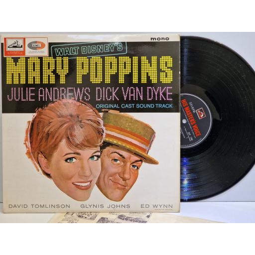 VARIOUS FT. JULIE ANDREWS, DICK VAN DYKE, DAVID TOMLINSON Walt Disney's Mary Poppins (original cast sound track)12" vinyl LP. CLP1794