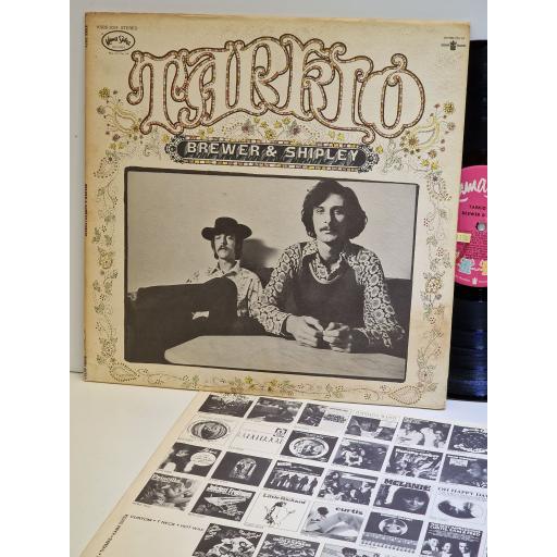 BREWER & SHIPLEY Tarkio 12" vinyl LP. KSBS2024