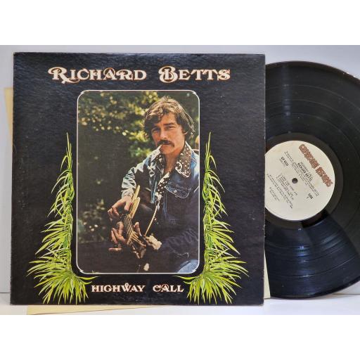 RICHARD BETTS Highway call 12" vinyl LP. CP0123