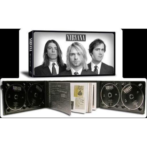 NIRVANA with the lights out 3 x CD and 1 X DVD metalled tri-fold slip-case