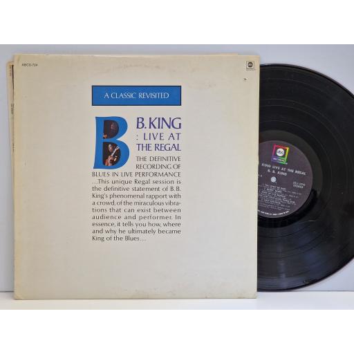 B.B. KING Live at The Regal 12" vinyl LP. ABCS-724