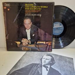BRAHMS The Complete Works for Solo Piano and The Complete Works For Violin And Piano 9x12" vinyl LP box set. SDDA261-9