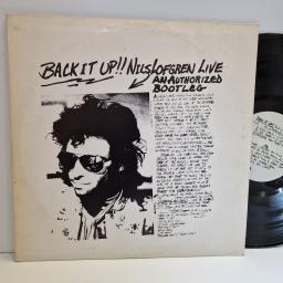 NILS LOFGREN Back It Up!! Nils Lofgren Live. An Authorized Bootleg 12" vinyl LP. SP8362