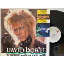 DAVID BOWIE Underground - extended dance mix 12" single. 12EA216