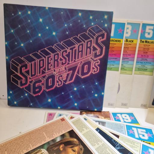 VARIOUS FT. MANFRED MANN, THE HOLLIES, NEIL SEDAKA, JIMI HENDRIX, THE BEE GEES, ELTON JOHN Superstars of the 60s & 70s 10x LP compilation box set. GSUP-10A
