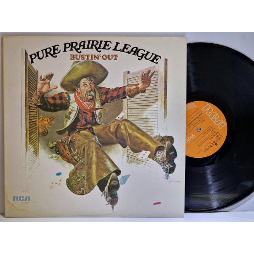 PURE PRAIRIE LEAGUE Bustin' out 12" vinyl LP. LSP4769