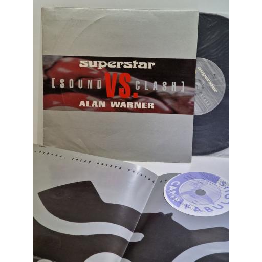 SUPERSTAR Vs. ALAN WARNER Sound Clash 10" numbered vinyl. CFAB009XS