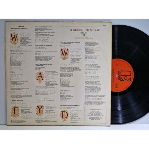 THE INCREDIBLE STRING BAND Wee Tam 12" vinyl LP. EKL4036
