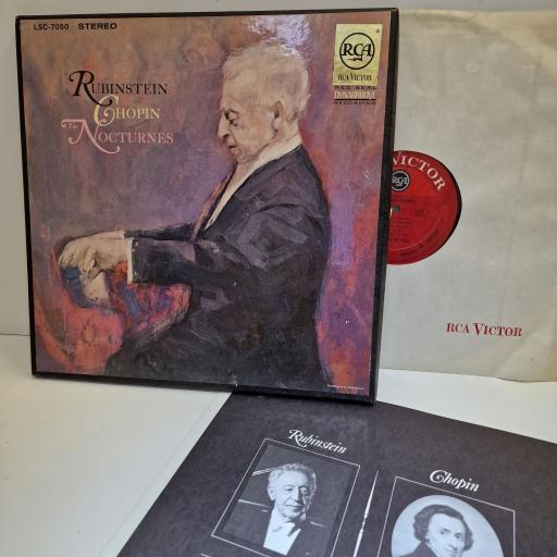 RUBINSTEIN & CHOPIN The Nocturnes 2x12" vinyl LP. LSC-7050
