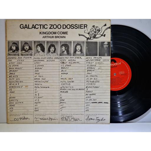 KINGDOM COME ARTHUR BROWN Galactic Zoo Dossier 12" vinyl LP. 2310130