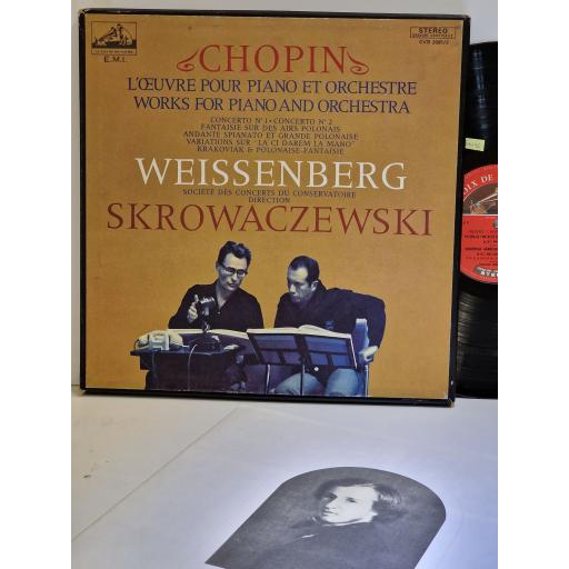 CHOPIN, WEISSENBERG, SKROWACZEWSKI L'oeuvre pour piano et orchestre 3x12" vinyl LP box set. CVB2081/3