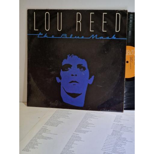 LOU REED The Blue Mask 12" vinyl LP. RCALP6028