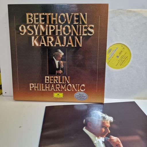 KARAJAN, BEETHOVEN, BERLINER PHILAHARMONIKER Beethoven symphonies 8x LP box set. 2740172