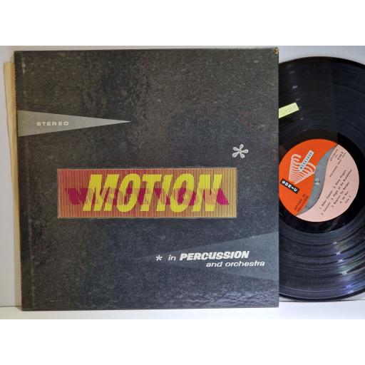 HOLLYWOOD 'POPS' ORCHESTRA Motion In Percussion And Orchestra 12" vinyl LP. PROJECTNO.0100