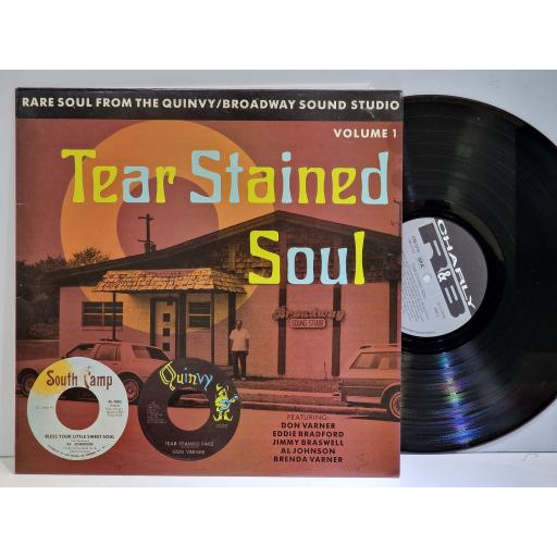 VARIOUS FT. EDDIE BRADFORD, DON VARNER, AL JOHNSON, BRENDA VARNER Tear stained soul 12" vinyl LP. CRB1219