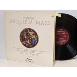 MOZART, DAS PHILHARMONISCHE SYMPHONIEORCHESTER NEW YORK conducted by BRUNO WALTER Requiem d-moll kv 626, 12" vinyl LP. A01251L
