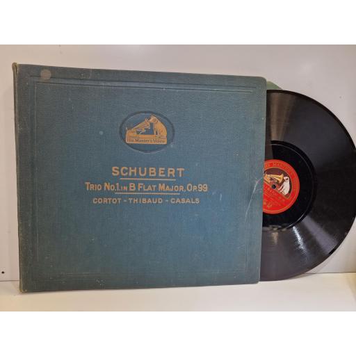 Franz Schubert, The Casals Trio Trio No.1 in B Flat Major, Op.99 D.B.947 4 x Shellac, 12", 78 RPM