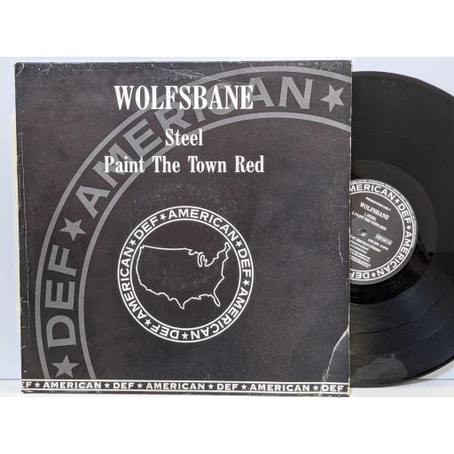WOLFSBANE Steel, Paint the town red, 12" vinyl SINGLE. DEFAM712